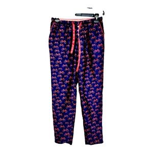 Anthropologie Eloise XS Pajama Pants Pink Bike Print